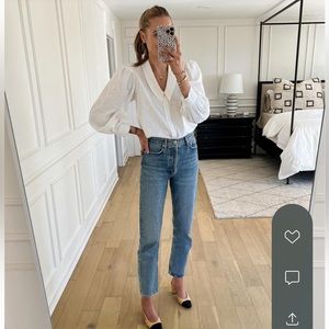 Agolde 90’s Pinch Waist Jeans in Navigate Size 23